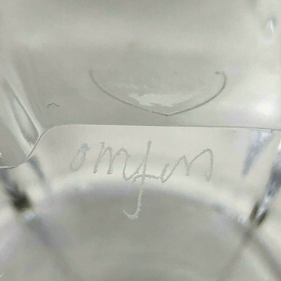 ORION By Orrefors Bowl Glass 5.5” Signed Label Designer Lars Hellsten Sweden - Picture 8 of 8